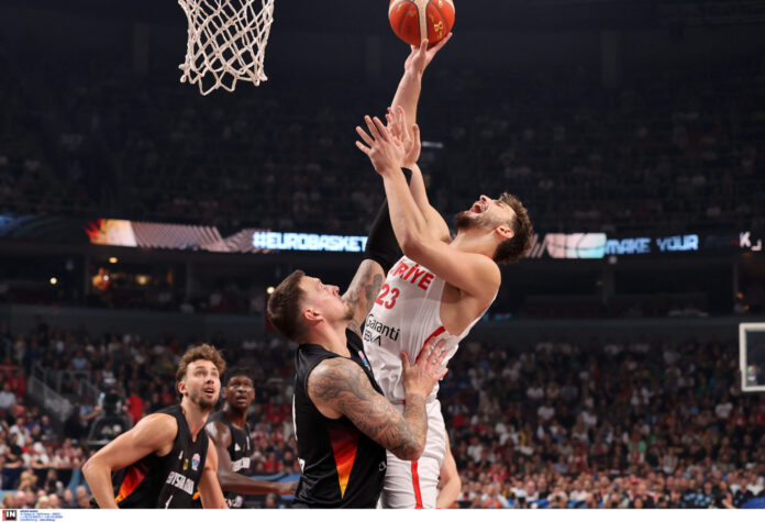 <br>ÔÏÕÑÊÉÁ - ÃÅÑÌÁÍÉÁ <br>ÔÅËÉÊÏÓ <br>(ÅÕÑÙÌÐÁÓÊÅÔ 2025) <br><br>TURKEY - GERMANY <br>(EUROBASKET 2025 FINAL)